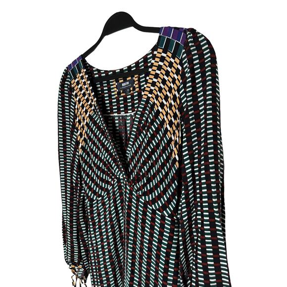 Anthropologie x Maeve Women's Gianna Long Sleeve V Neck Tunic Dress Professional - Picture 6 of 12